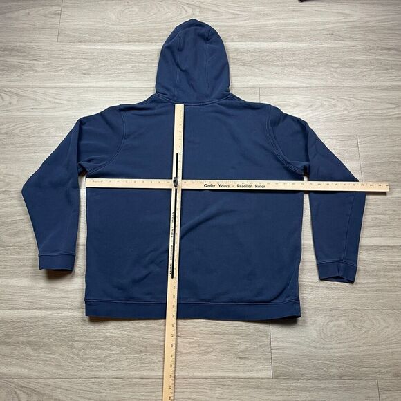 Nike Hoodie Mens Extra Large Blue Swoosh Sweatshirt Fleece Soccer - Picture 6 of 9